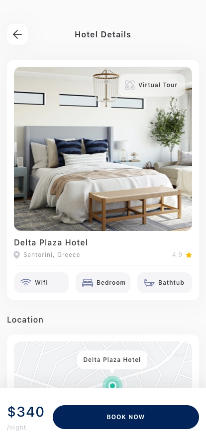 Hotel Booking Mobile App UI Kit - Screenshot 5