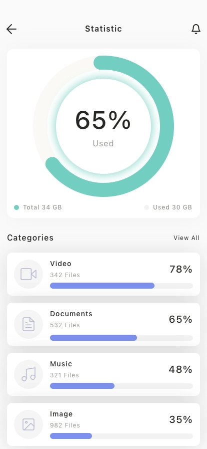 Online Storage Mobile App UI Kit - Screenshot 5