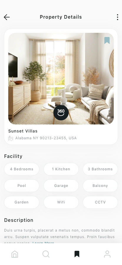 Rental Property Mobile App UI Kit - Screenshot 2