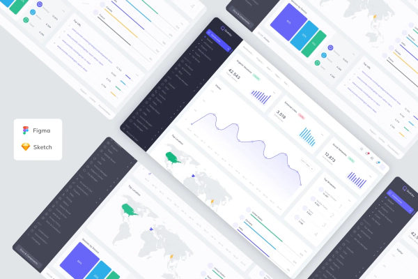 Website Analytics Admin Dashboard Template UI Kit