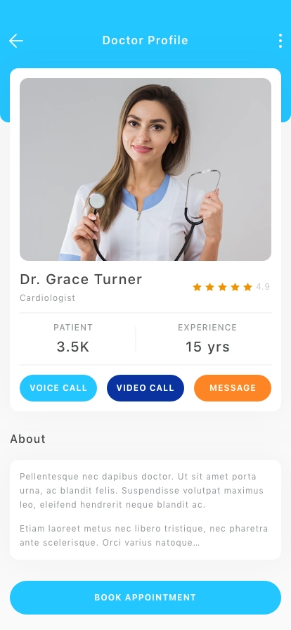 Clinic Mobile App UI Kit for Figma, Sketch & XD | UIworkshop