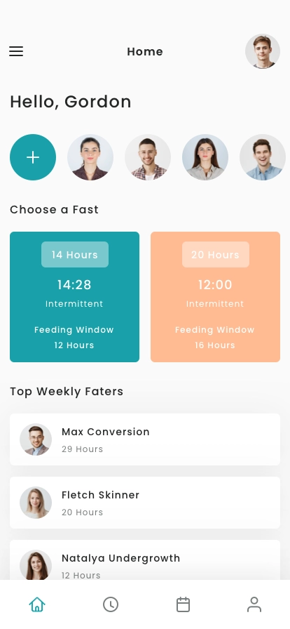 Fasting Tracker App UI Kit - Screenshot 1