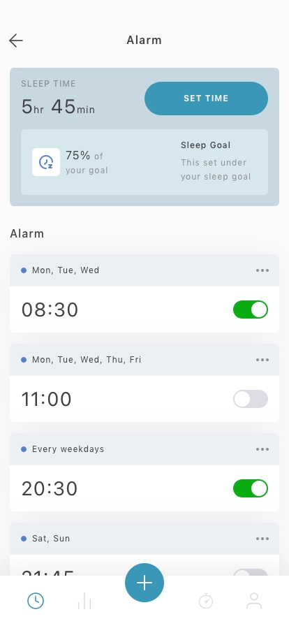 Wake & Time Mobile App UI Kit - Screenshot 1