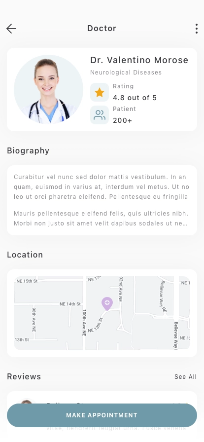 Doctor & Patient Mobile App UI Kit - Screenshot 3