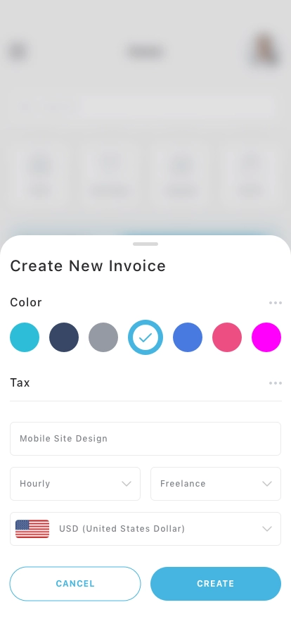 Invoice Management Mobile App UI Kit - Screenshot 3