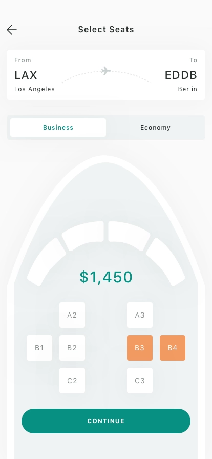 Airline Ticket Booking App UI Kit - Screenshot 3