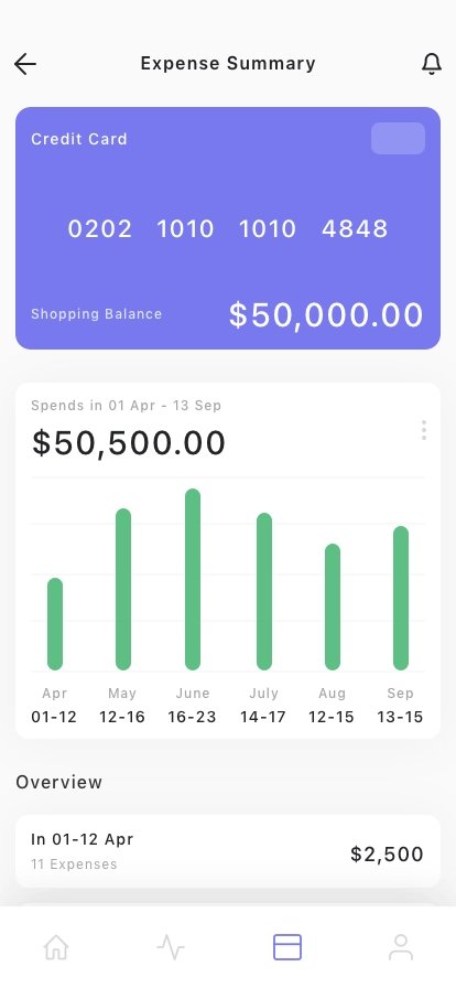 Credit Card Management Mobile App UI Kit - Screenshot 4