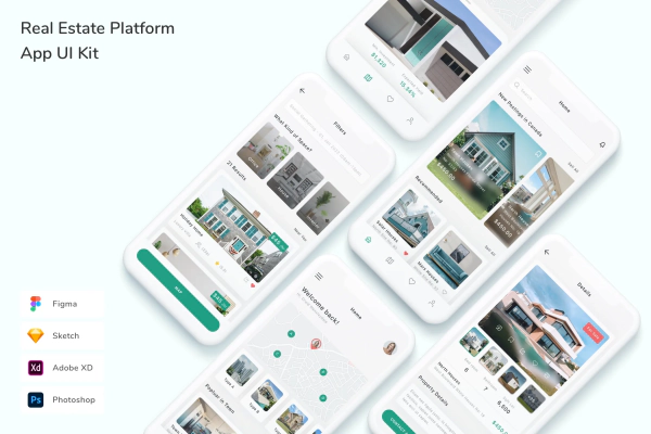 Real Estate Platform App UI Kit