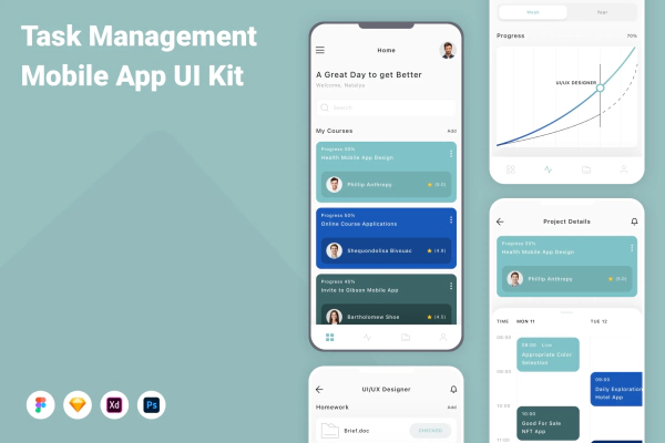 Task Management Mobile App UI Kit