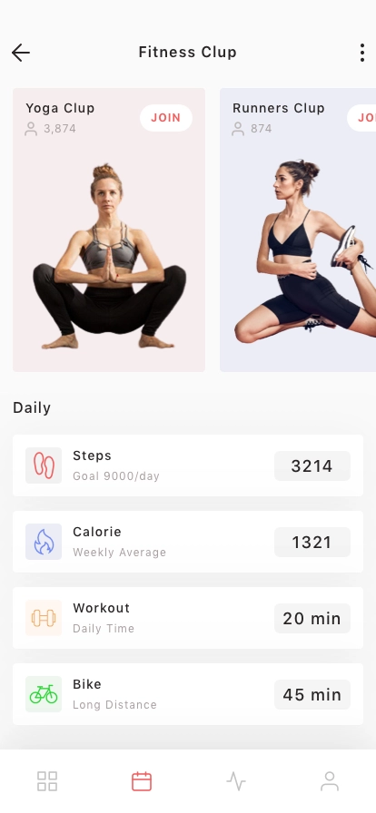Fitness & Yoga Club App UI Kit - Screenshot 1