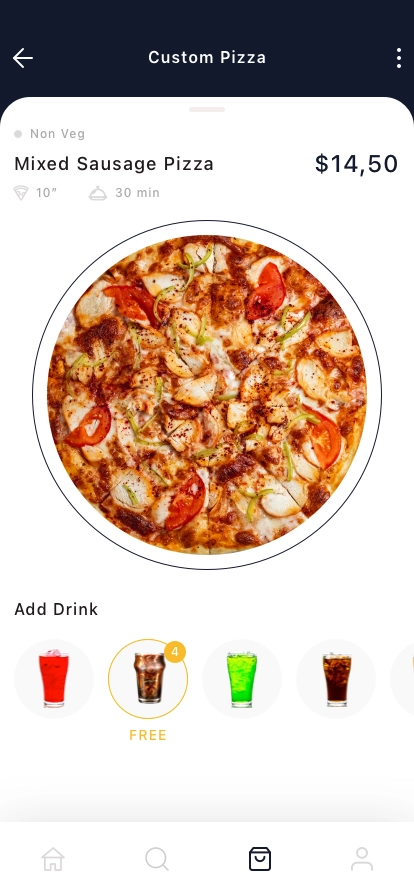 Pizza Delivery Mobile App UI Kit - Screenshot 4