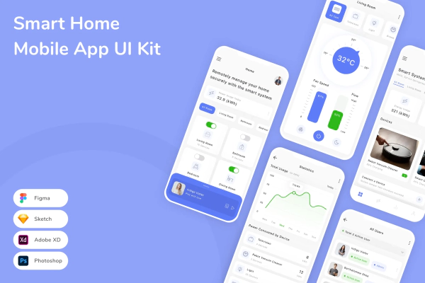 Smart Home Mobile App UI Kit