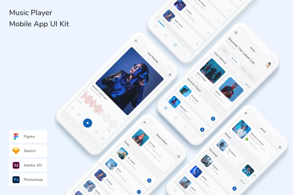 Music Player Mobile App UI Kit