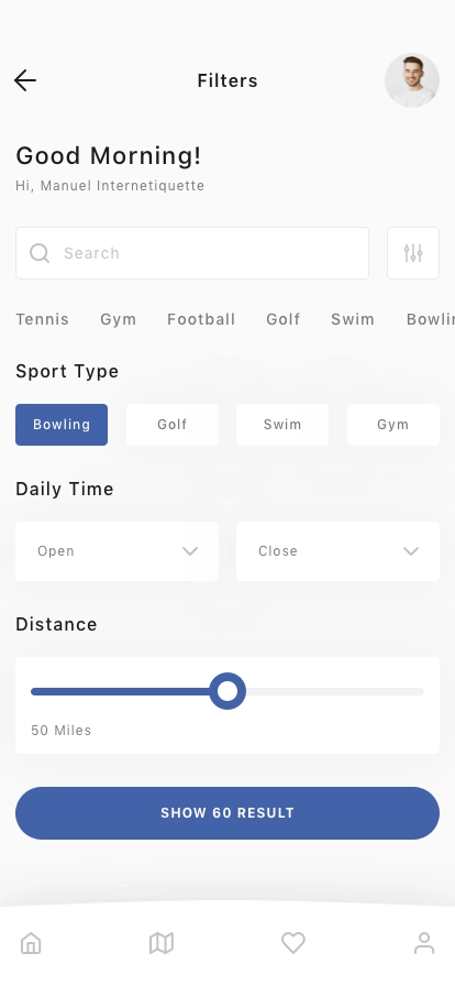 Fitness Center Finder App UI Kit - Screenshot 2