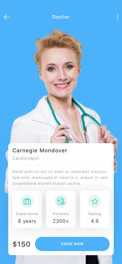 Doctor Appointment Mobile App UI Kit - Screenshot 4