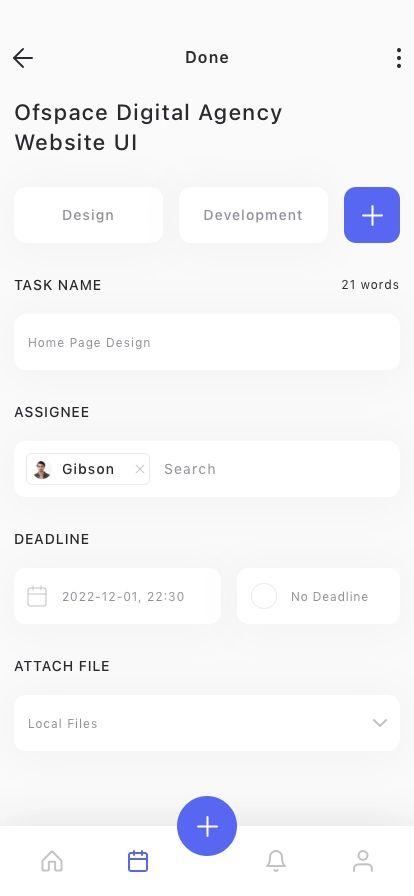 Project Management Mobile App UI Kit - Screenshot 4