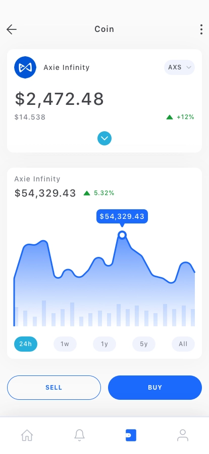 Token Wallet Mobile App UI Kit - Screenshot 3