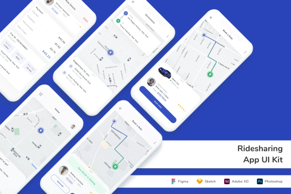 Ridesharing App UI Kit