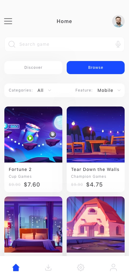 Game Store Mobile App UI Kit - Screenshot 3