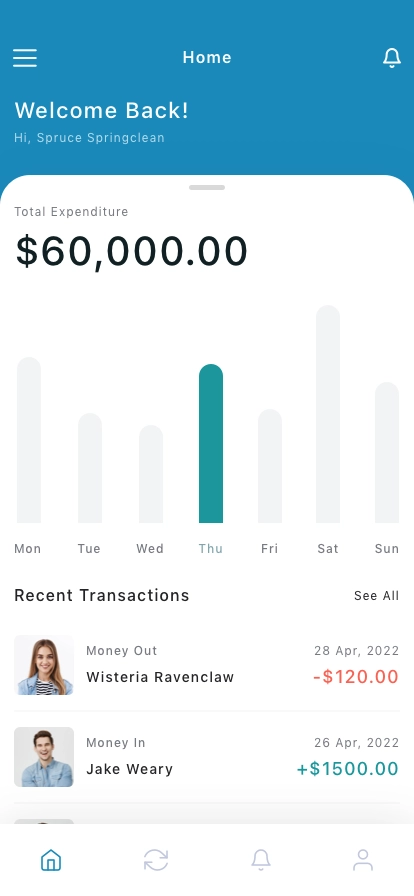 Wallet Mobile App UI Kit - Screenshot 1