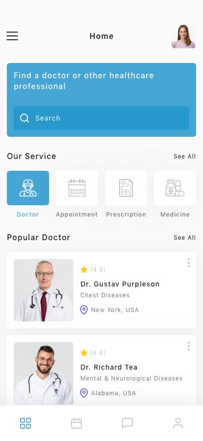 Medical Care App UI Kit - Screenshot 1