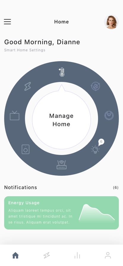 Smart Home Remote Mobile App UI Kit - Screenshot 5