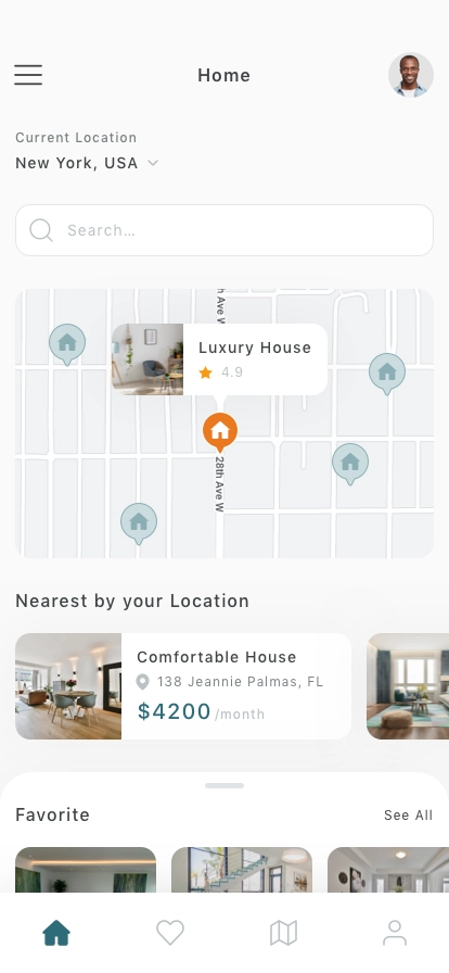 Real Estate Platform Mobile App UI Kit - Screenshot 3