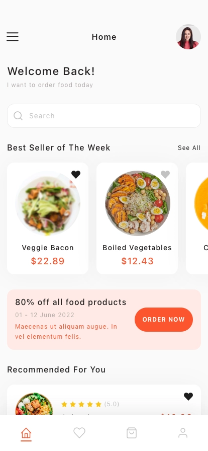 Food Delivery Mobile App UI Kit - Screenshot 1