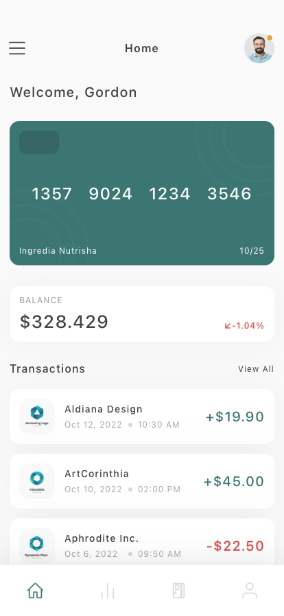 Online Payment Mobile App UI Kit - Screenshot 1