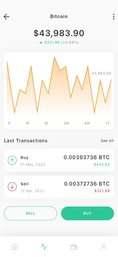 Cryptocurrency Market Mobile App UI Kit - Screenshot 5