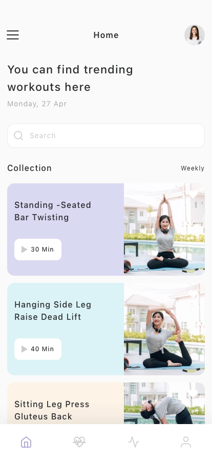 Fitness & Workout Mobile App UI Kit - Screenshot 1