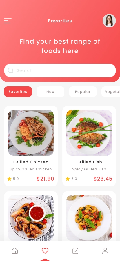 Food Service Delivery App UI Kit - Screenshot 2
