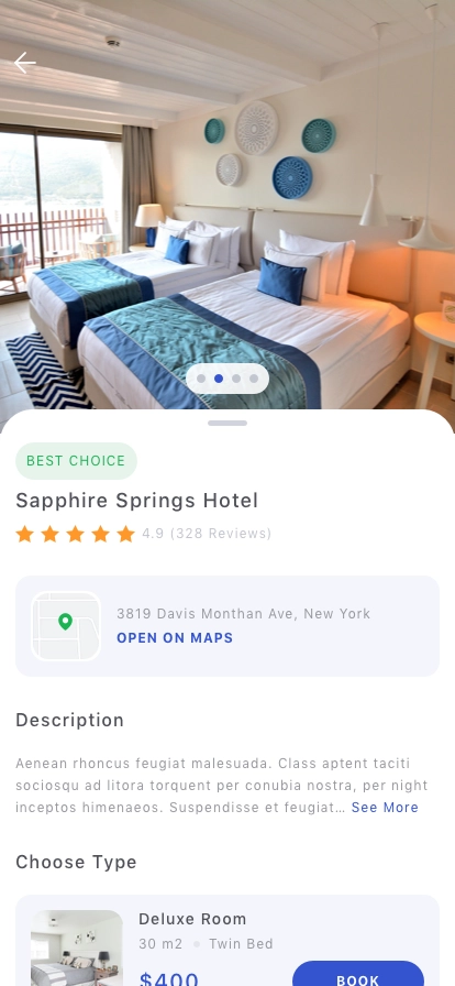 Travel Booking Mobile App UI Kit - Screenshot 5