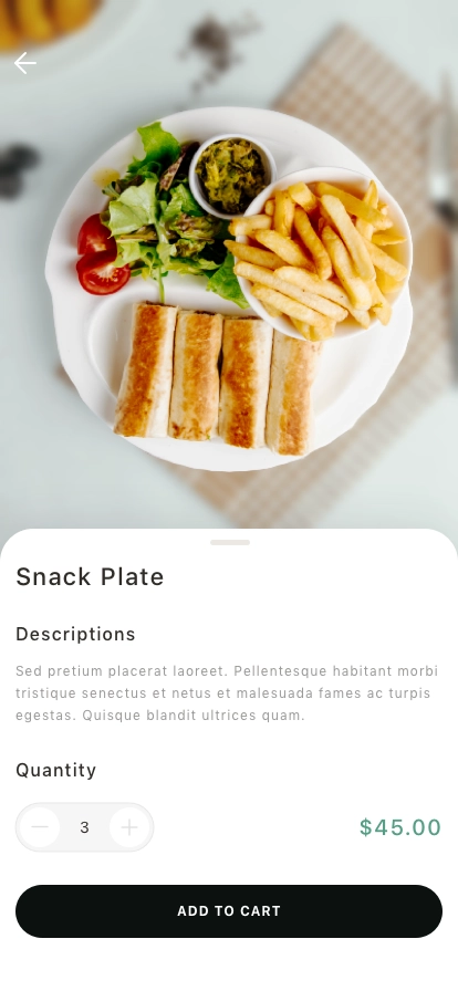 Food Ordering Mobile App UI Kit - Screenshot 5