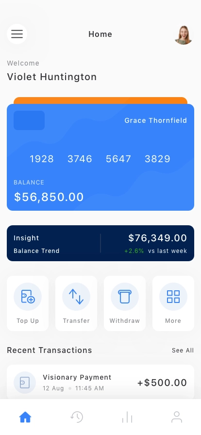 Wallet Mobile App UI Kit - Screenshot 1