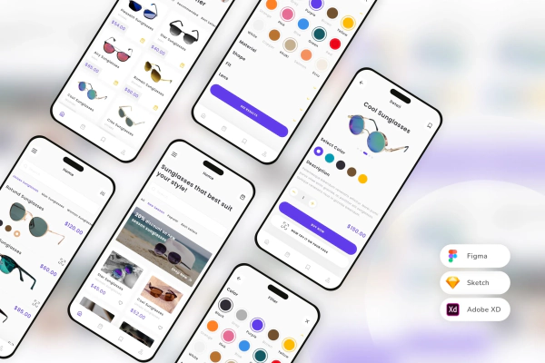 Sunglasses Shop Mobile App UI Kit