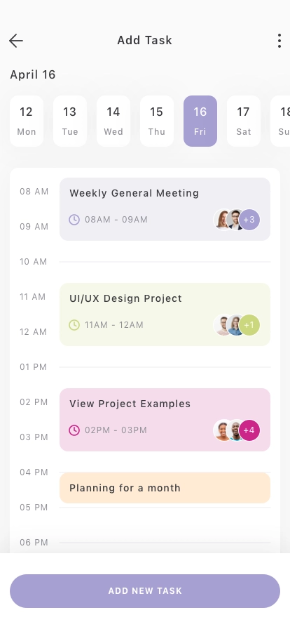 Task Scheduler Mobile App UI Kit - Screenshot 5