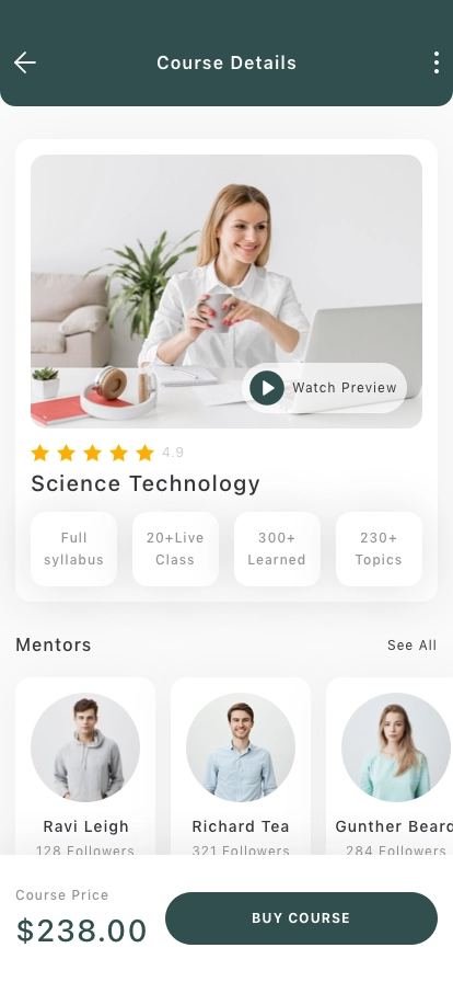 Learning Mobile App UI Kit - Screenshot 3