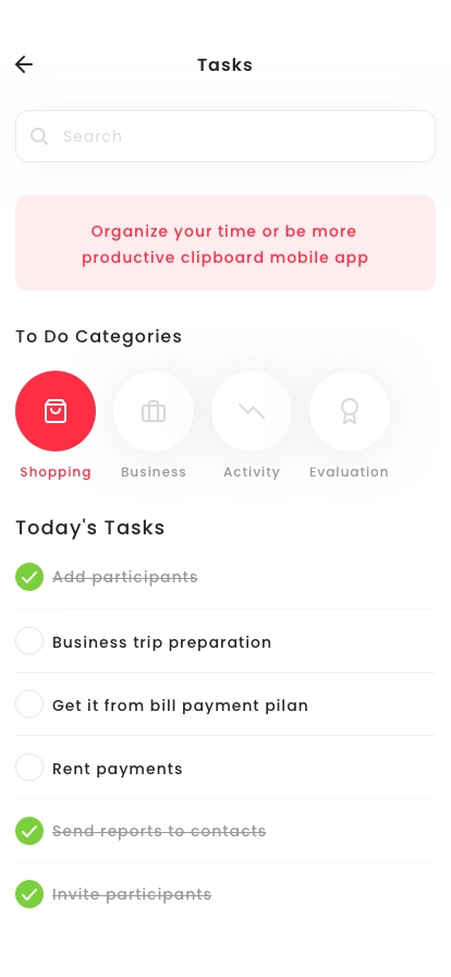 Task Management & ToDo List App UI Kit - Screenshot 2