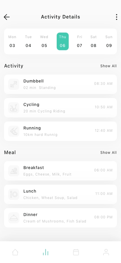 Fitness Tracking Mobile App UI Kit - Screenshot 2