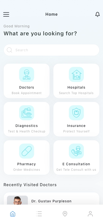 Health & Medical Mobile App UI Kit - Screenshot 1