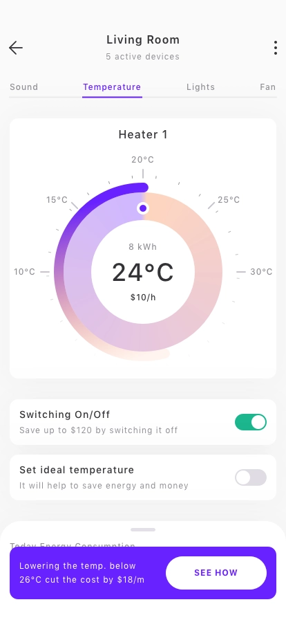 Energy Monitor Mobile App UI Kit - Screenshot 3
