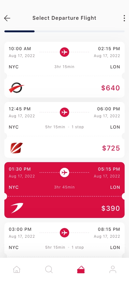 Flight Booking Mobile App UI Kit - Screenshot 3