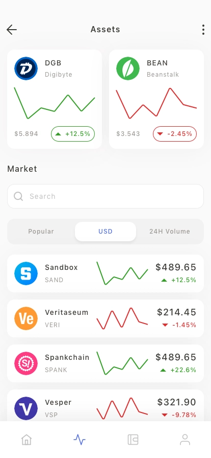 Cryptocurrency Mobile App UI Kit - Screenshot 3