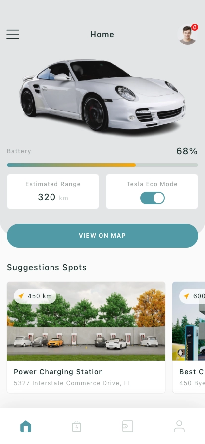 Charging Station Finder Mobile App UI Kit - Screenshot 1