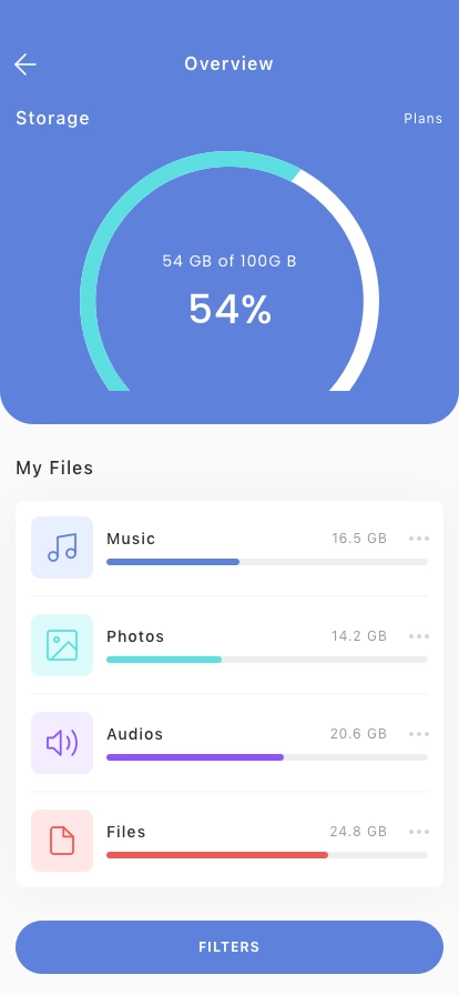 Cloud Storage Mobile App UI Kit - Screenshot 4