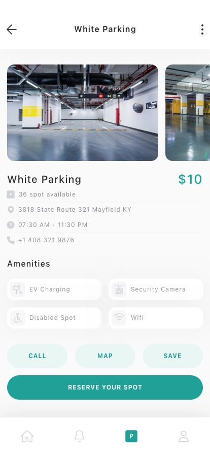 Car Parking Finder Mobile App UI Kit - Screenshot 2