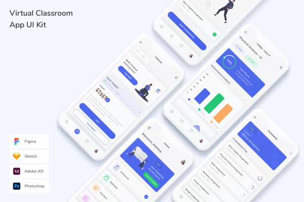 Virtual Classroom App UI Kit