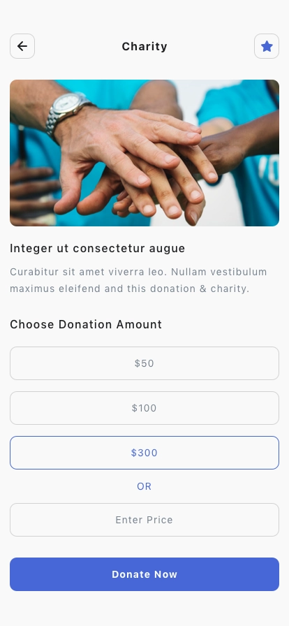 Donation & Charity Mobile App UI Kit - Screenshot 4