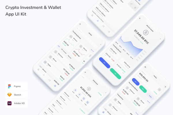 Crypto Investment & Wallet App UI Kit